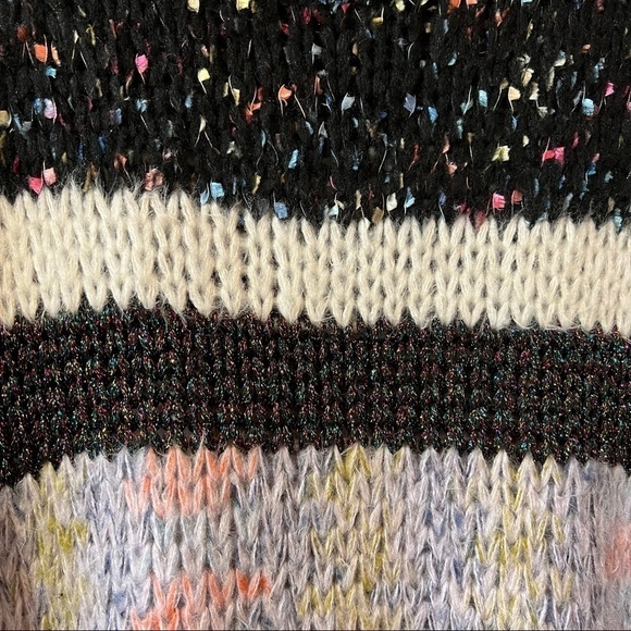 Heartloom Evereve Mariah Pullover Textured Stripe Oversized Knit Sweater Size S - Picture 8 of 12